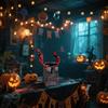 Halloween Scary Animated Toys (4 Styles) - Sound-Activated Moving Eyes, Light-Up & Spooky Sounds, 3xAA Battery Operated For Haunted House, Party Decor