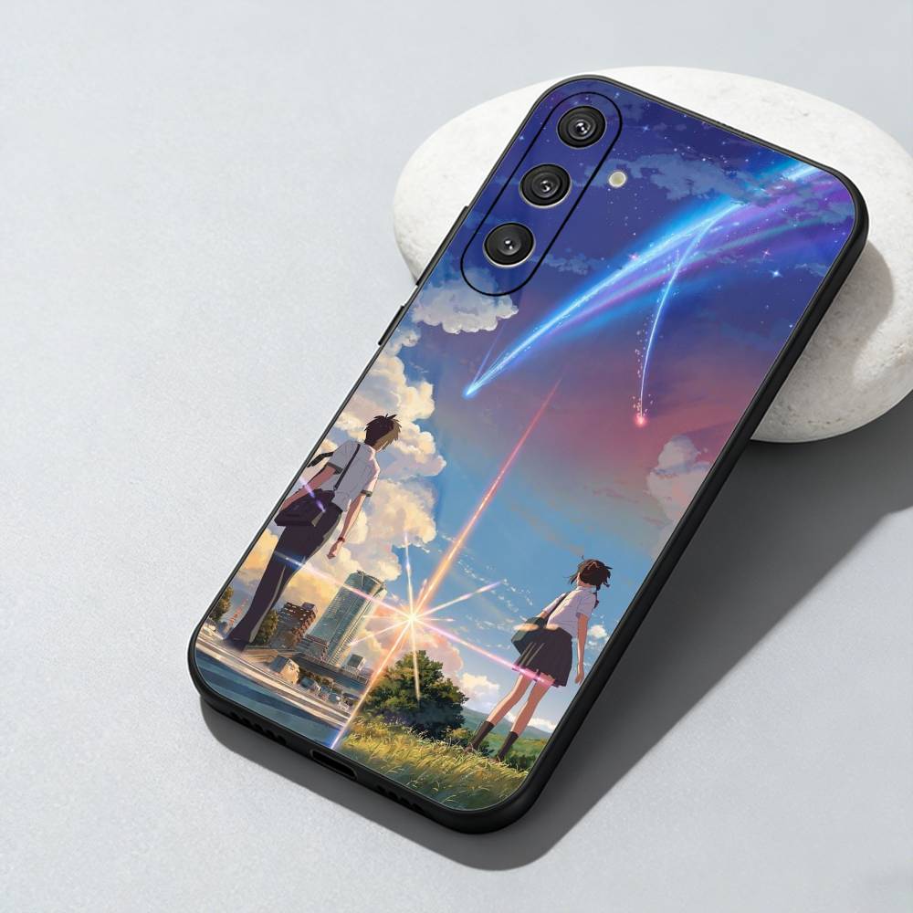 Anima Film Y-Dein Name Paar Handyhülle Für Samsung Galaxy A73,A72,A71,A70,A52,A51 Andere Weiche Schwarze Hülle