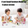Handcrafts Doll House Miniature Furniture Set For Kids Creative Pretend Play And Craft Model Project Landscape Accessory