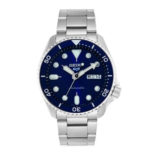 

Seiko 5 SRPD51K1 Men s Automatic Watch, Steel, Blue, Sporty