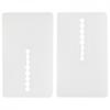 49*29*6.5mm 8pcs Toilet Shims High-quality Soft Plastic Stackable White