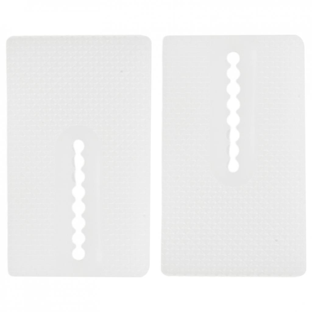 49*29*6.5mm 8pcs Toilet Shims High-quality Soft Plastic Stackable White