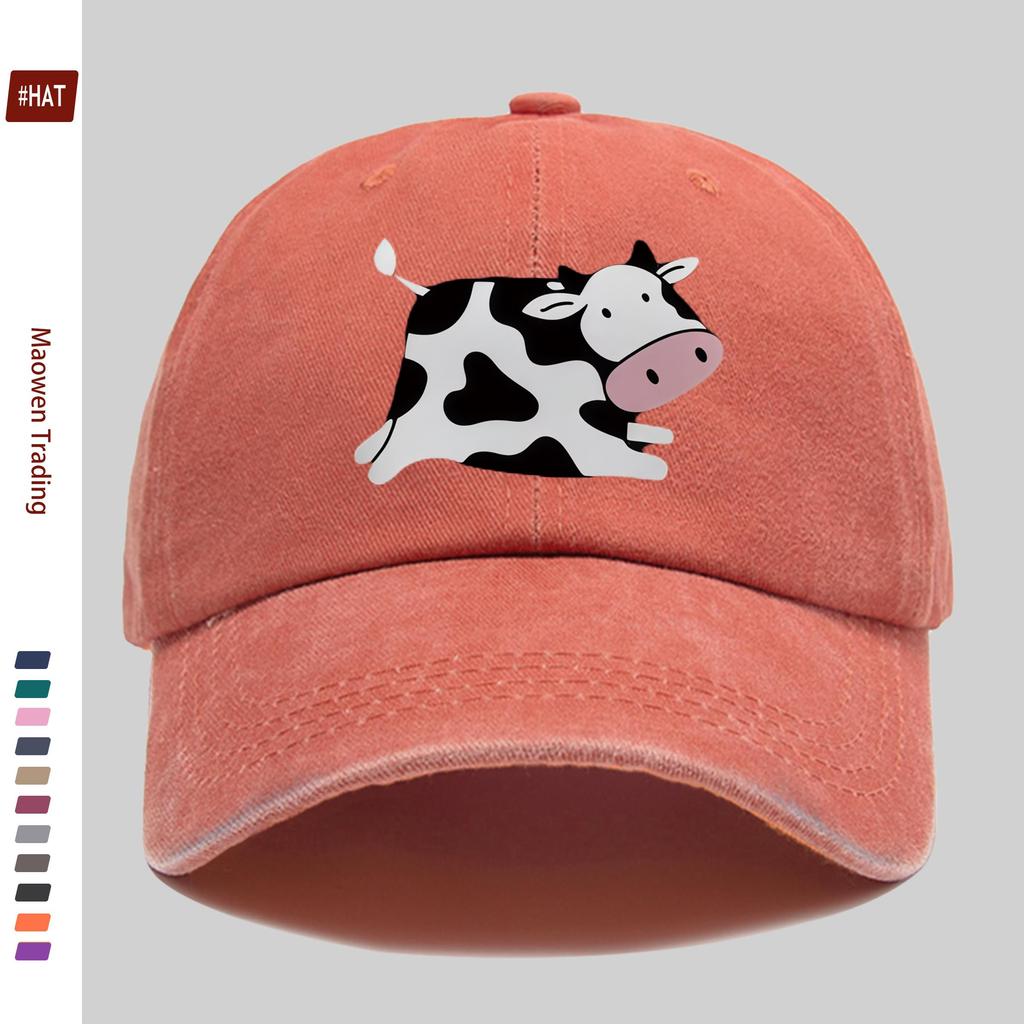 Pc Pcs Cow Print Baseball Cap Suitable for Dating Fishing Travel Outdoor Sports Beach Vacations Parties  Adjustable Buck