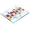 Multifunctional Decorative Glass Kitchen Board Raspberries and Water 60x52 Cm