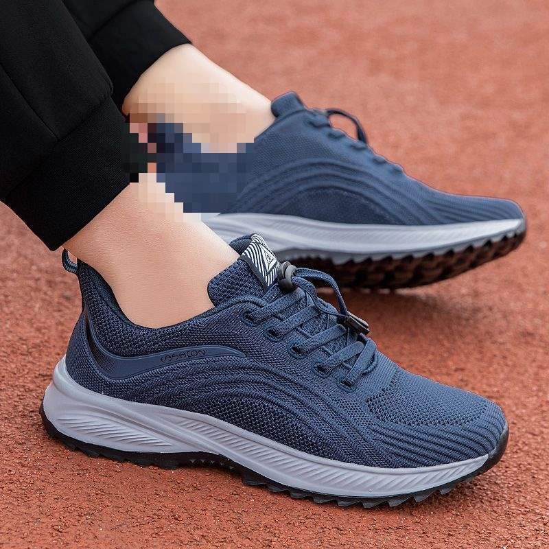 Middle-aged and elderly shoes autumn new elderly walking shoes breathable dad sports shoes breathable travel shoes soft-soled shoes
