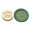 Plant Themed Seal Stamp Head Antique Embossed Sealing Stamp Head for Seal Envelope Invitation Decoration Scrapbooking
