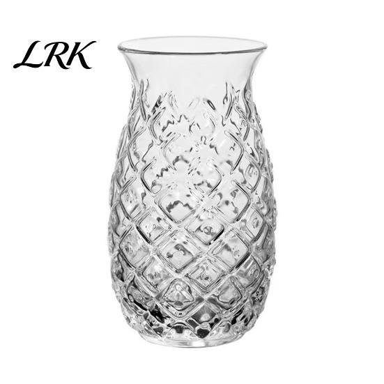 Ananas Ontwerp Glazen Beker Vorm Cocktailglas, 480ml Reliëf Tumbler voor Sap Warme Persoonlijke Gebruik Drinkgerei Dranken, Creatief Bar Glazendoen