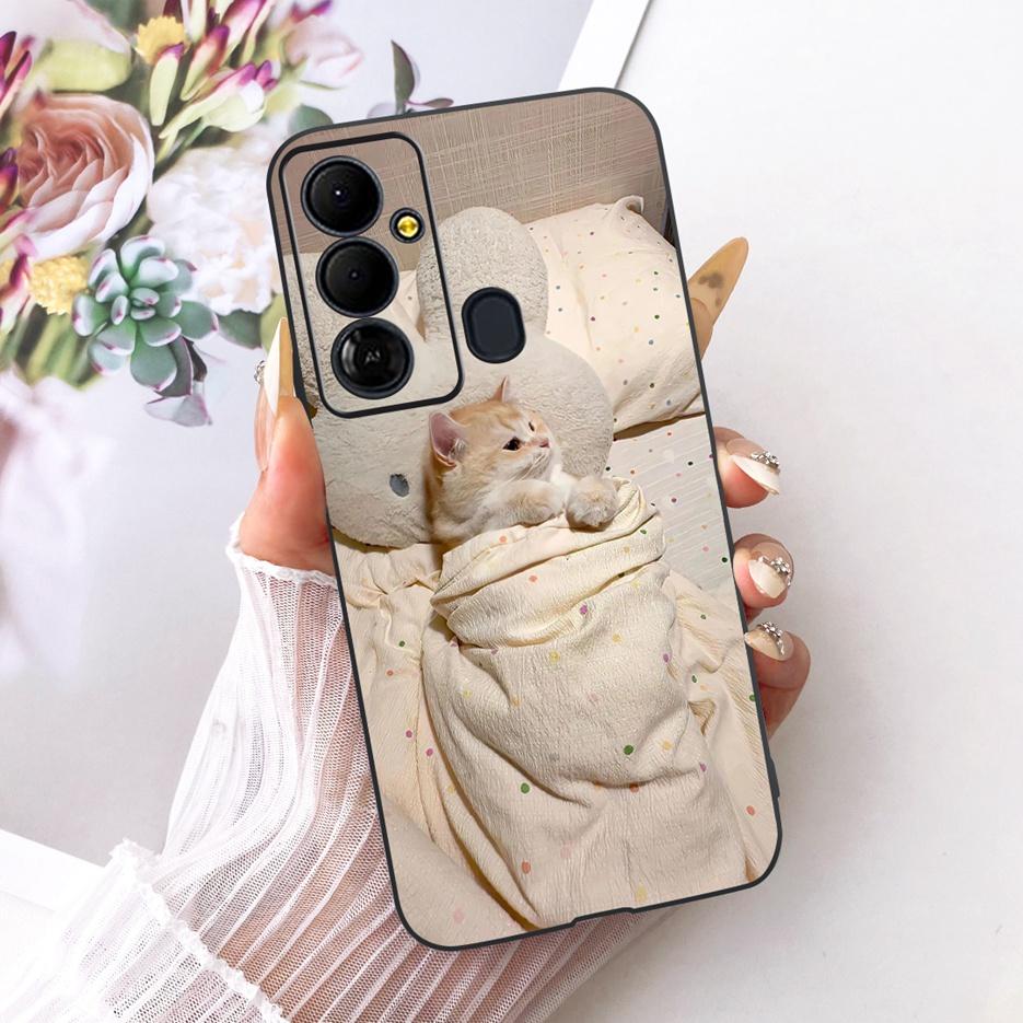 Für Tecno Pop 6 GO Hülle BE6j Niedlicher Löwe Mode Bemalte Abdeckung Weiche TPU Handyhülle Für Tecno Pop 6 Pro BE8 Pop6 GO Rückseite Taschen