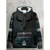 Erkekler için modaya uygun, çok yönlü ve rahat kapüşonlu sweatshirt