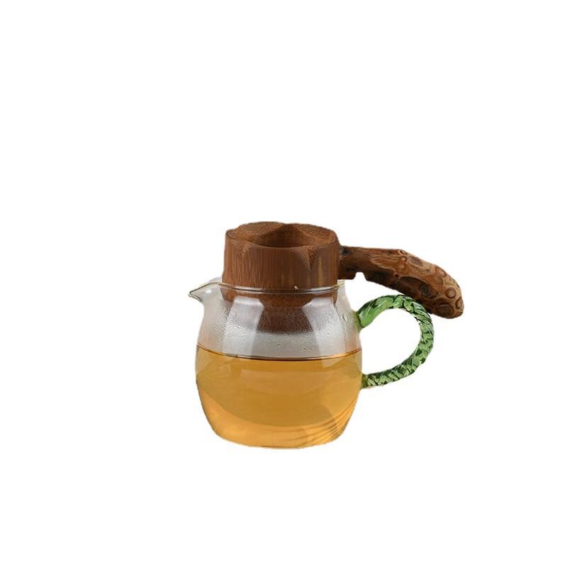 TLAKEHO Handmade Bamboo Vase and Tea Strainer Set