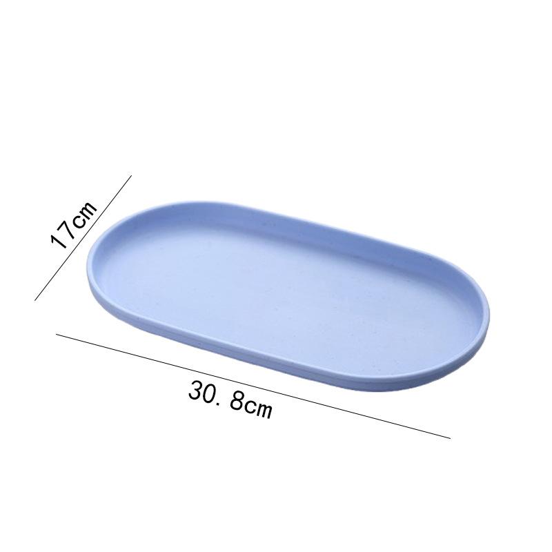 Nordic Decor Itemative Tray Stackable Oval Tray Food Fruits Jewelry Plate Storage Tray Breakfast Dinner Tray Kitchen Accessories