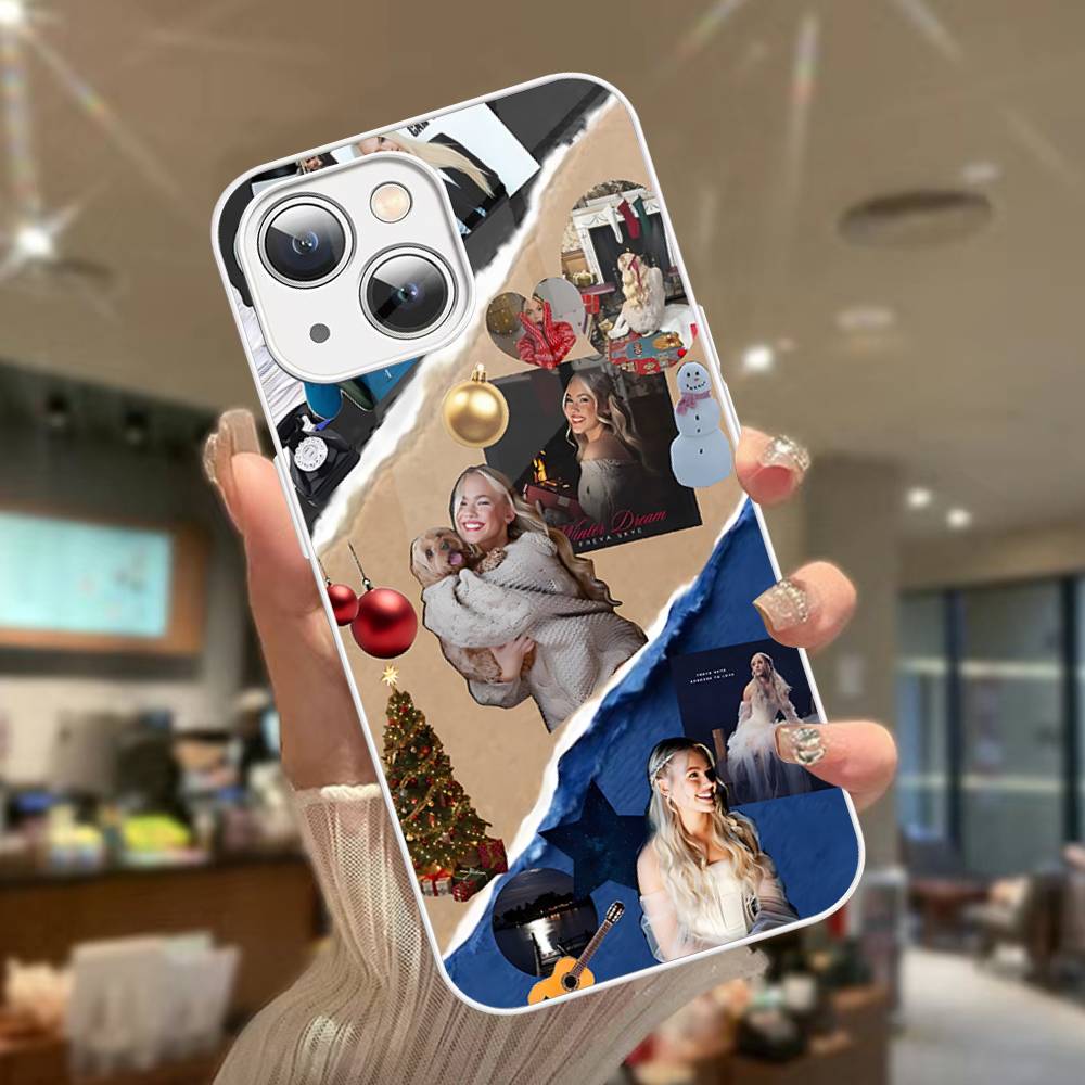 Singer F-Freya Skye Gehärtetes Glas Für Iphone 14 13 12 11 Pro Mini XS MAX 14Plus X XS XR Hülle