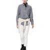 Uniqlo Color Block Plaid Comfortable Lapel Drop Shoulder Long Sleeve Shirt Unisex Shirts Gray 470186-04