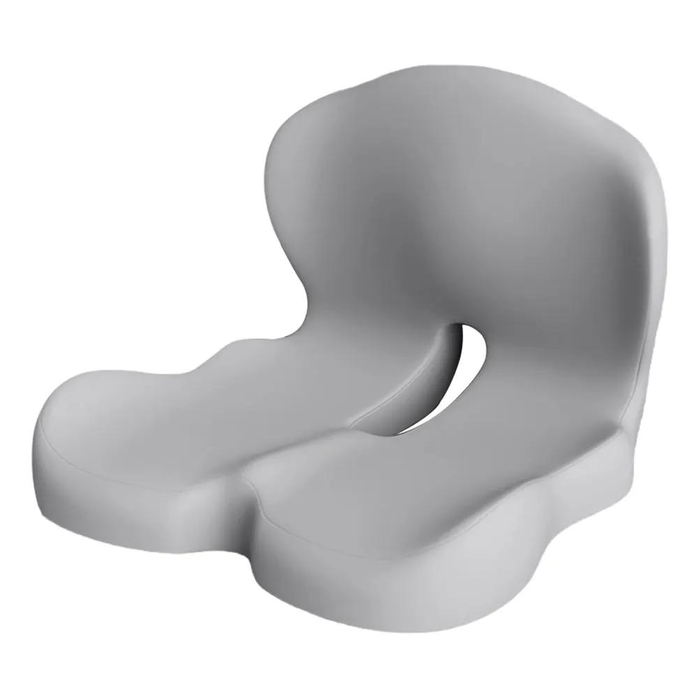 Memory Foam Coccyx Cushion L-Shaped Integrated Car Seat Cushion with Back Support Sitting Pillow for Office Workers Car Drivers