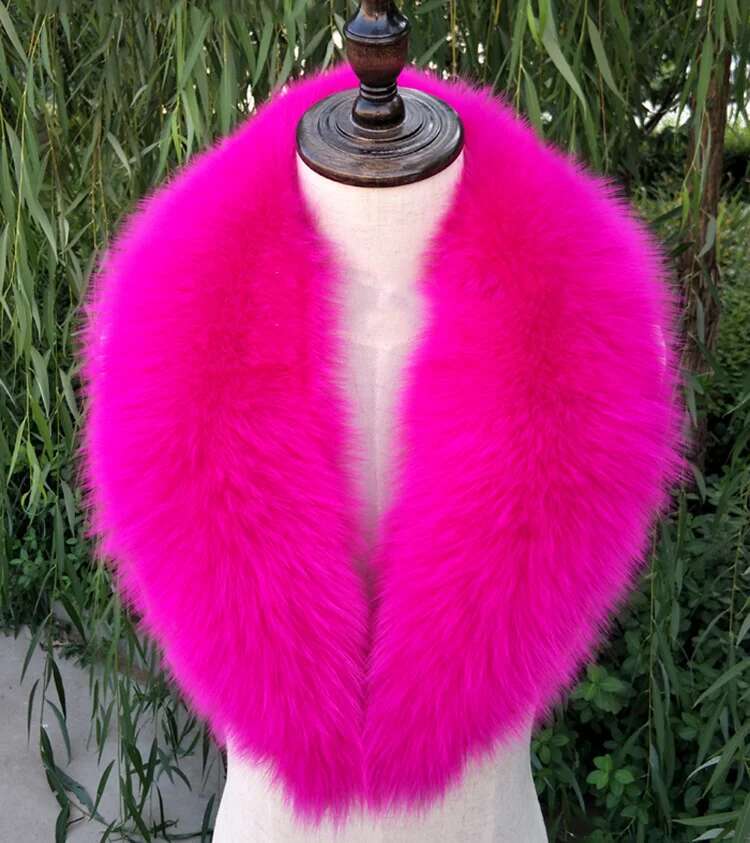 Natural Raccoon Fur Collar Scarf Genuine Fur Scarves Shawl Neck Warmer Fur Square Collar Women Long Scarf Winter Fox Fur Collar
