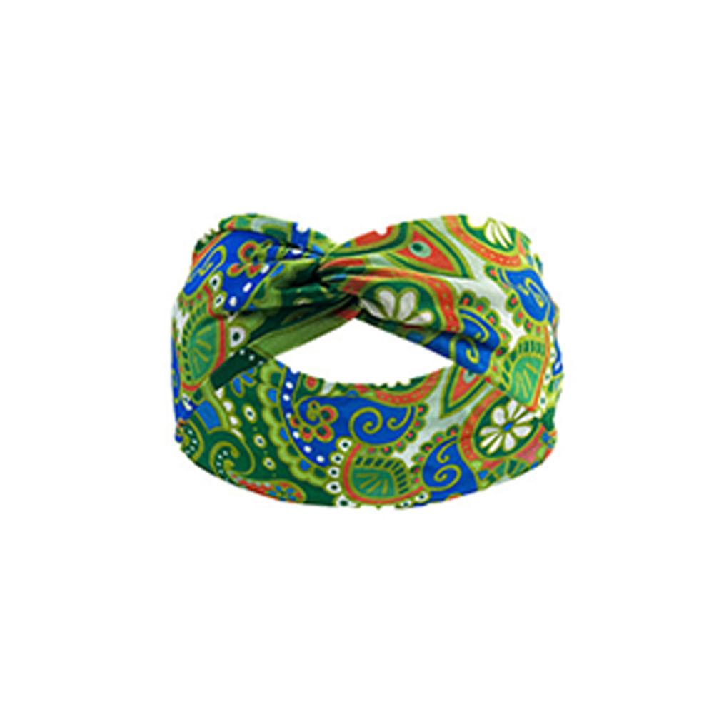 Printed Sports Headband Yoga Headband Sweat-absorbent Antiperspirant Women's Wide-brimmed Headscarf