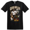 Gerd Muller West Germany Soccer T Shirt Legend Action Portrait 13 Tee