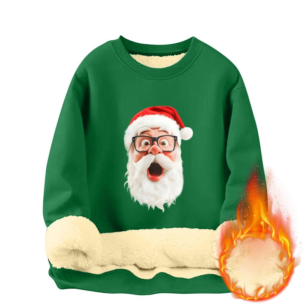 Men Sweatshirt Christmas Shirt Long Sleeve Funny Holdiay Crewneck Xmas Tops