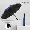 10-Rib Automatic Umbrella: Reinforced for Sun & Rain, Sunshade & Emergency Window Breaking, Customizable Logo, Perfect for Advertising.