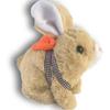 , My Realistic Bunny, Jumping Twitching  Shaking Ear, Handmade Interactive Bunny Stuffed Animal for Kids Easter Gift