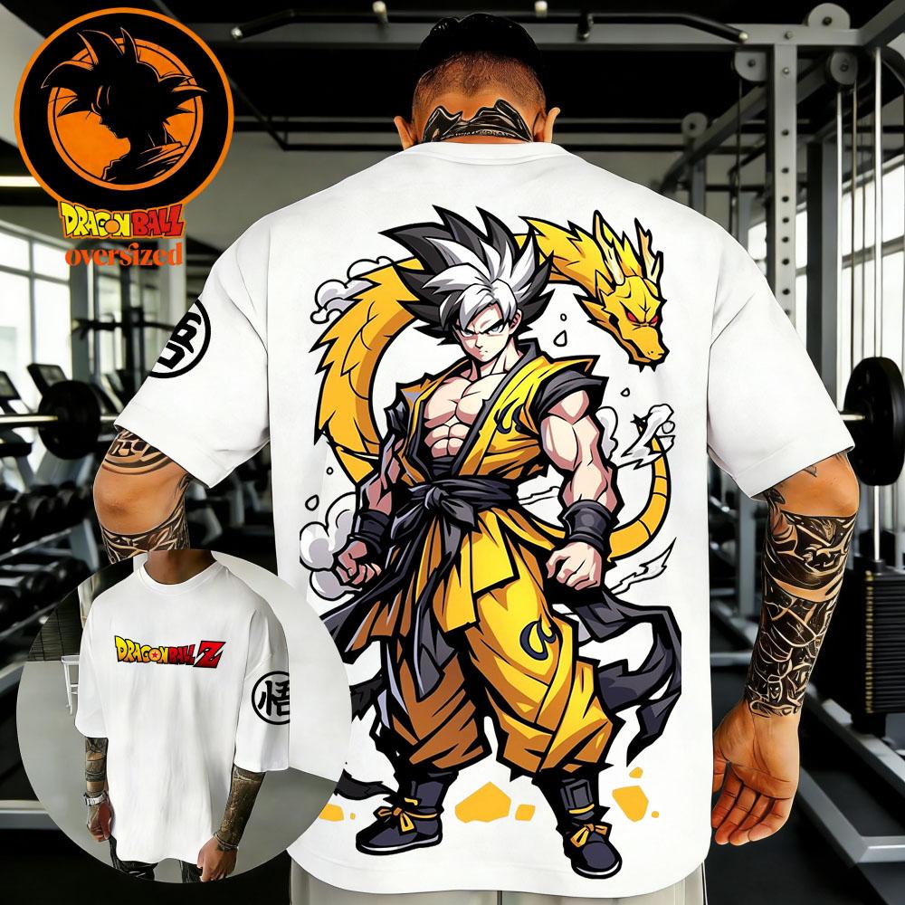 Summer Dragon Ball Retro Men's Fitness T-shirt Suitable for Both Men and Women