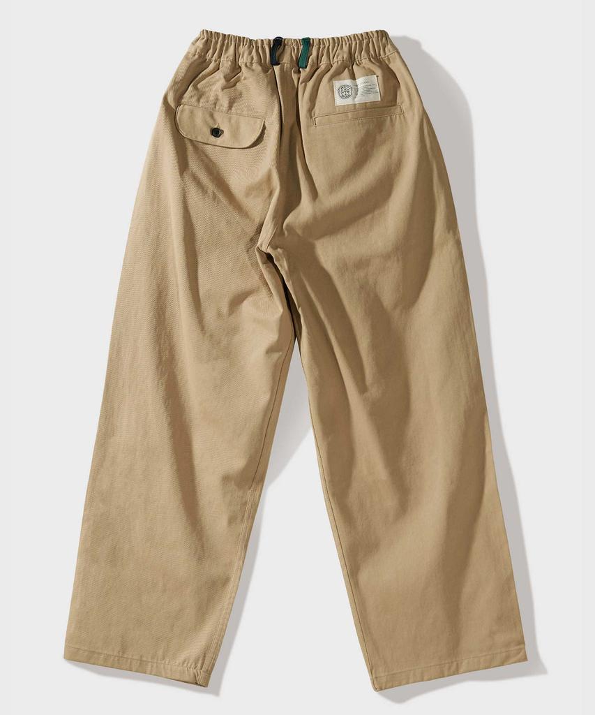 FFEFF STUDIO Bio Cotton Long Elastic Waist Pants (Beige)