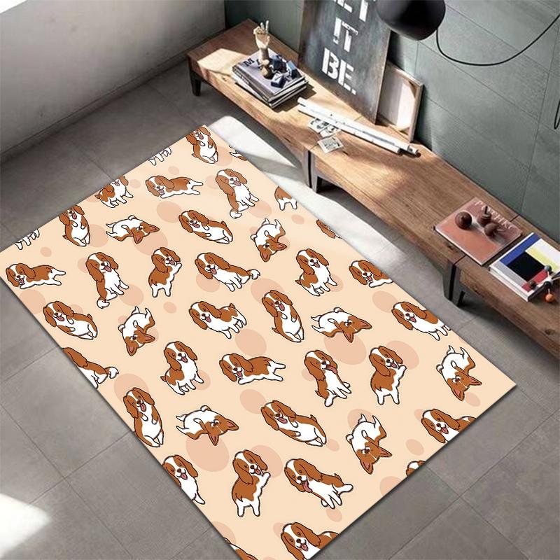 Cute cartoon animal Pattern Square Carpet,Area Rug,Carpet Rug for Living Room Bedroom Sofa Playroom Decor,Non-slip Floor Mat,Holiday Birthday Gifts