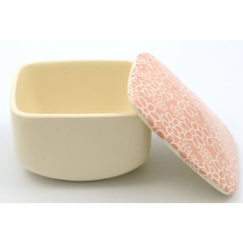 Seto Ware Floral Pattern Accessory Case, Pink