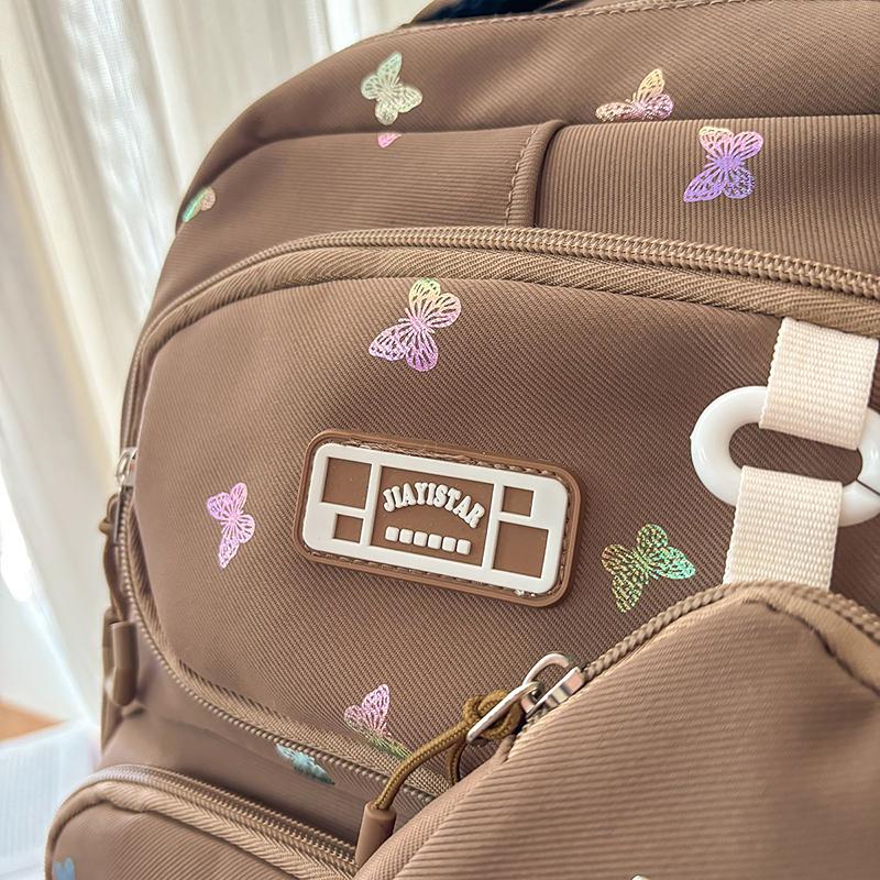 Bear Printed Backpack Student Schoolbag Women's Lightweight Backpack