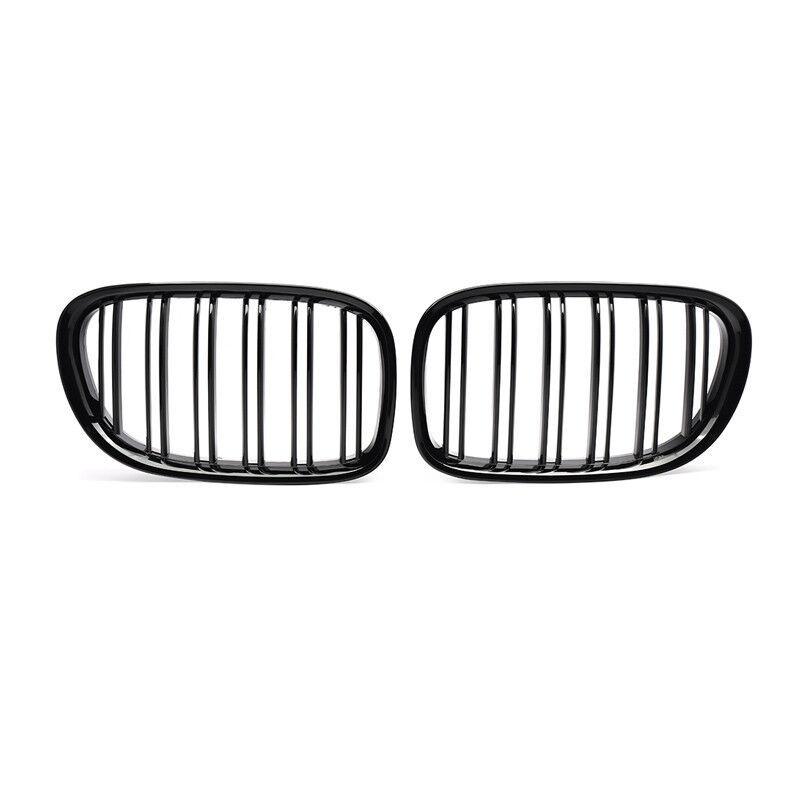Car Front Kidney Grille For BMW F01 F02 7 Series 740i 750li 760li 2009-2015 Kidney Grill Gloss Black Dual Slat Grill Accessories