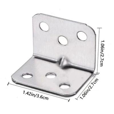20/50PCS L-Shaped Corner Code 90 Degree Laminated Furniture Plate Hardware Right Angle Bracket Cabinets Small Connectors