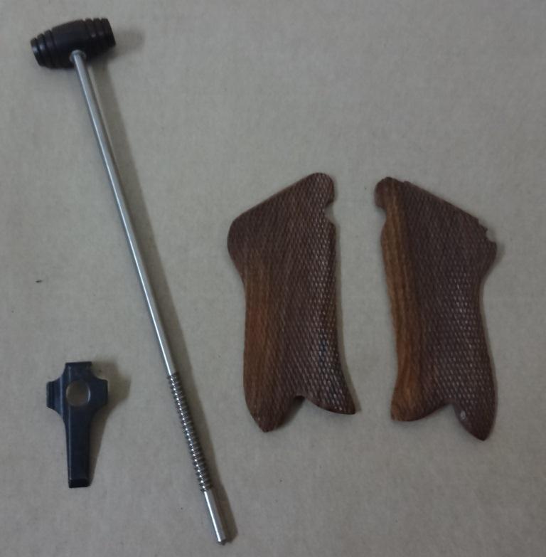 German WWI Artillery Luger Cleaning Rod W/ Take Down Tool + Hand Grips Repro XK-COJM-D98X