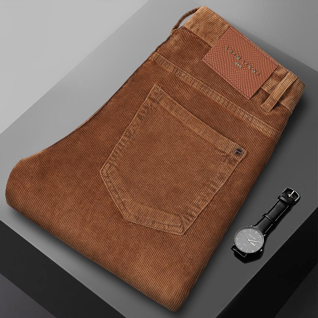 Autumn and winter corduroy jeans men`s