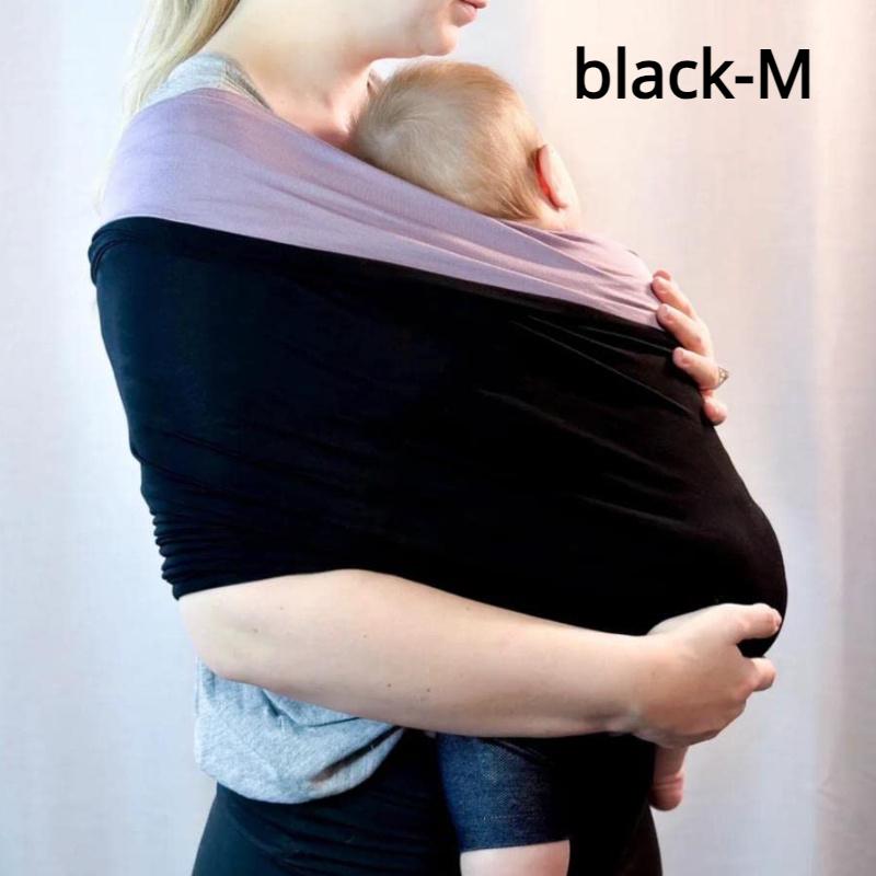 

Новый стиль, переноска-слинг, хлопковая, мягкая, эластичная, переноска для младенцев, шарф для малышей, легко носить M чёрный