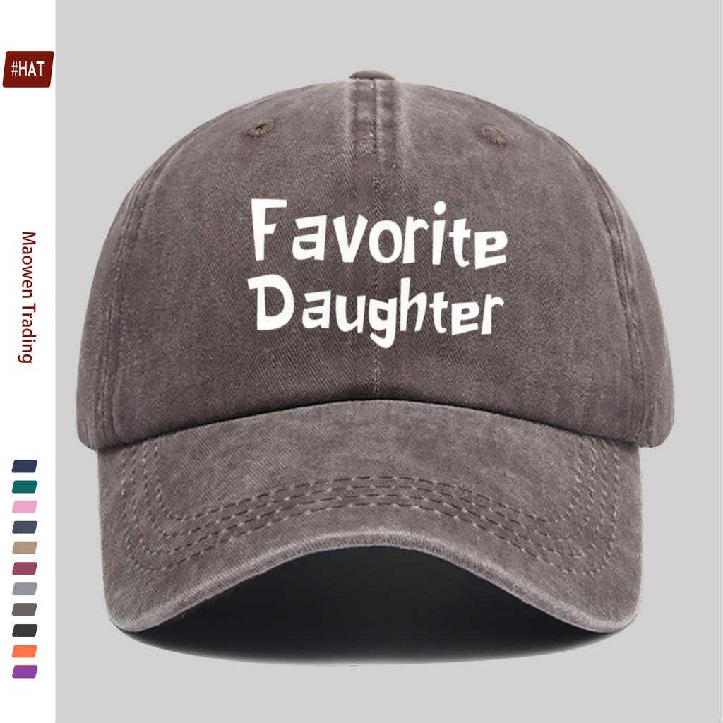 pc pcs Favorite Daughter Letter Print Baseball Cap Suitable for Prom Outdoor Sports Beach Vacations Travel Adjustable Truc