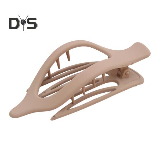 

Женская заколка для волос в форме листа, противоскользящая зубчатая шпилька для волос с затылком, удобный держатель для волос света кофе