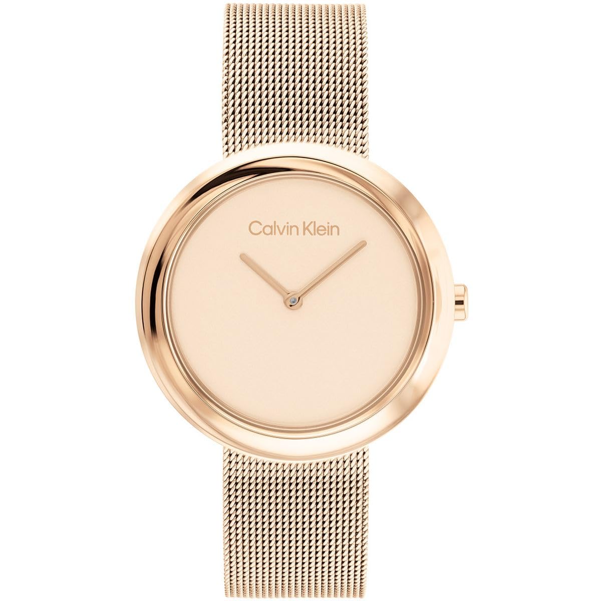 

Calvin Klein Rose Gold Watch with Twisted Bezel Women s (25200013)