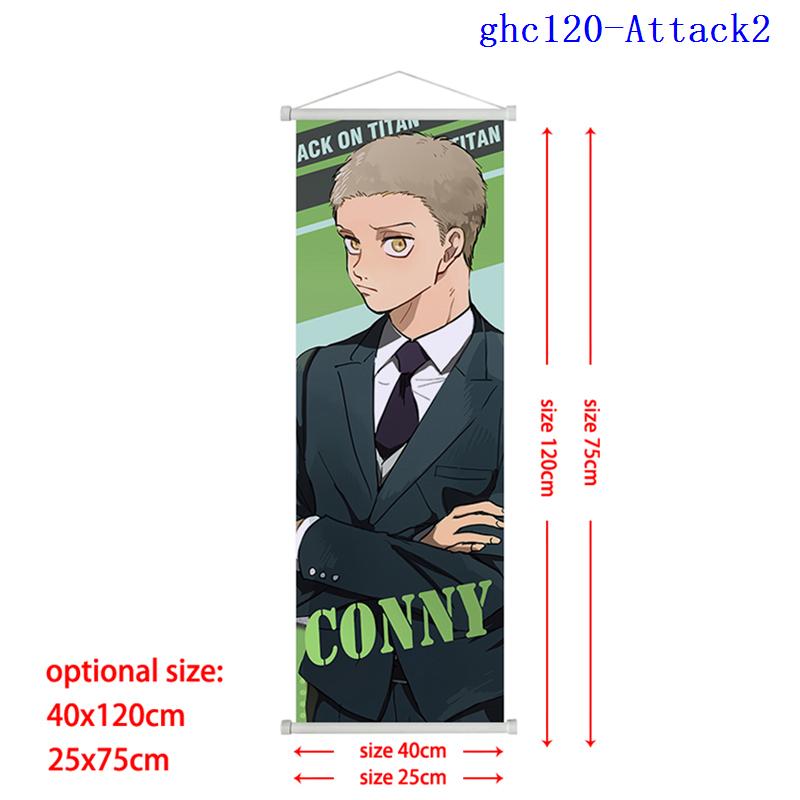Anime Attack On Titan Levi Scroll Poster Eren Ackerman HD Art Sticky Wall Waterproof Home Living Room Bedroom Bar Aesthetic Decoration