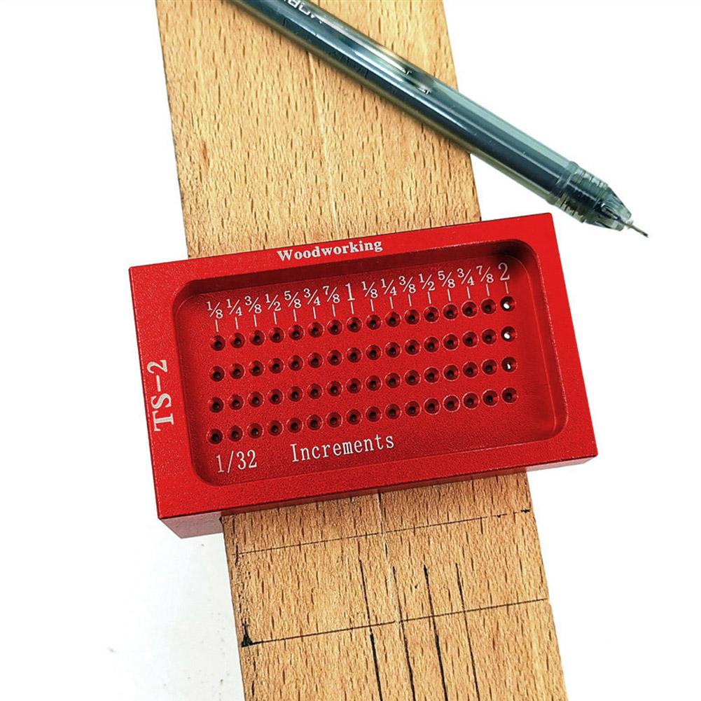 Woodworking Cross Calibration Ruler British System T Type Scribing Marking Gauge