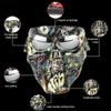 Motorcycle Goggles Face Shield Skull Mask with Goggles Full Face Tactical Mask for Motocross Helmet Moto Ghost Decor Accessories