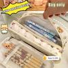 Cute Cartoon Pencil Case For Student Cartoon Anime Bear Creative Pencil Bag High Capacity Stationery Storage Bag Cosmetic Bag