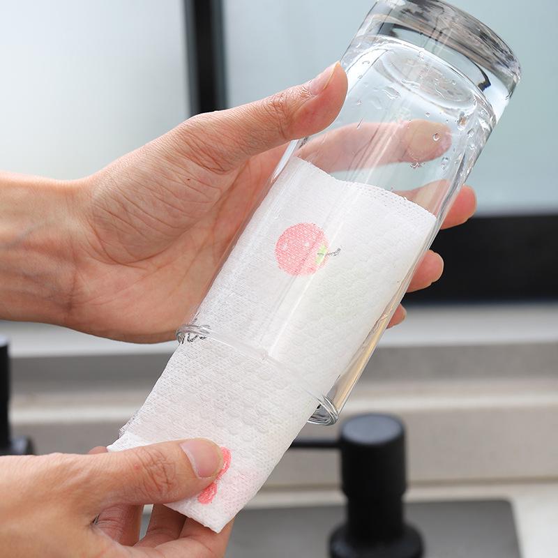 Lazy Cloth Dual-Use Disposable Kitchen Cleaning Dishcloth for Oil and Stain Removal