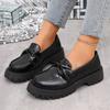 Fashion Bowknot Slip On Loafers for Women 2025 New Summer Solid Color Leather Shoes for Woman Comfort Soft Sole Platform Loafers