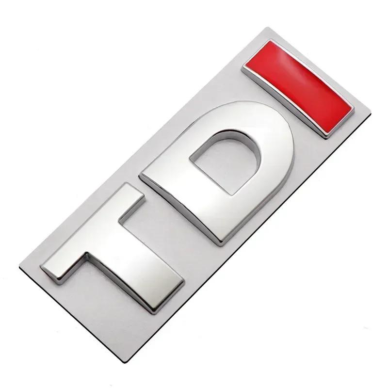 3D Metal TSI TDI GTD GLI Rear Trunk Car Emblem Badge Decals Auto Sticker For VW Volkswagen Polo Golf Passat Jetta Scirocco MK4