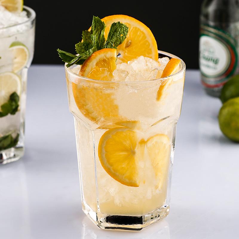 Large Glass Cup, Creative Cocktail Cup, Fruit Tea Beverage Cup, Vertical Simple Bar, Party Accessories, Home Office Drinking Cup