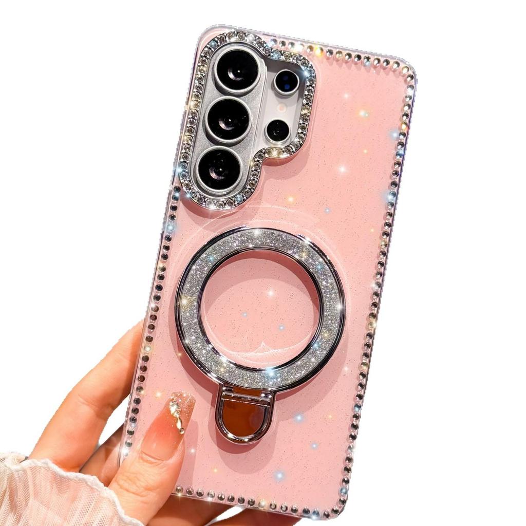 Fulcrum Rhinestone Glitter Holder for Samsung S26 Ultra/S25 Plus Luxury Phone Case A17/A56.