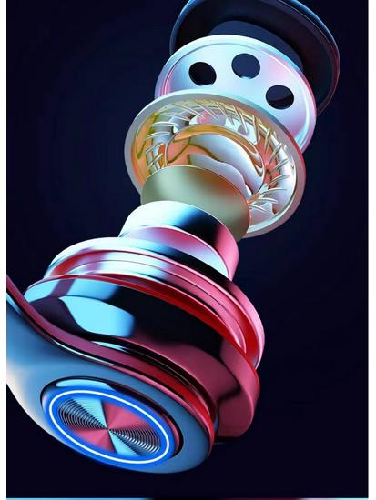 Luminous Heavy Bass Wireless Bluetooth Sports Headset with Mic