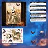 Ghost Festival Party Funny Skull Decorative Window Sticker Glue-free Static Glass Sticker Halloween Atmosphere Sticker