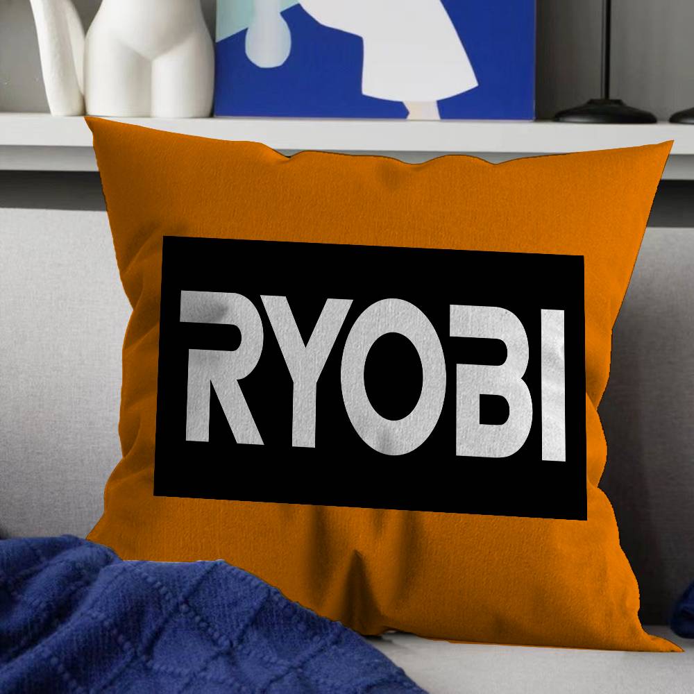 Ryobi Equipment Power Tools Brand Logo Area Rugs Cushion Cover Pillowcase Upholstery Sofa Throw Pillow Home Decor Pillowcas