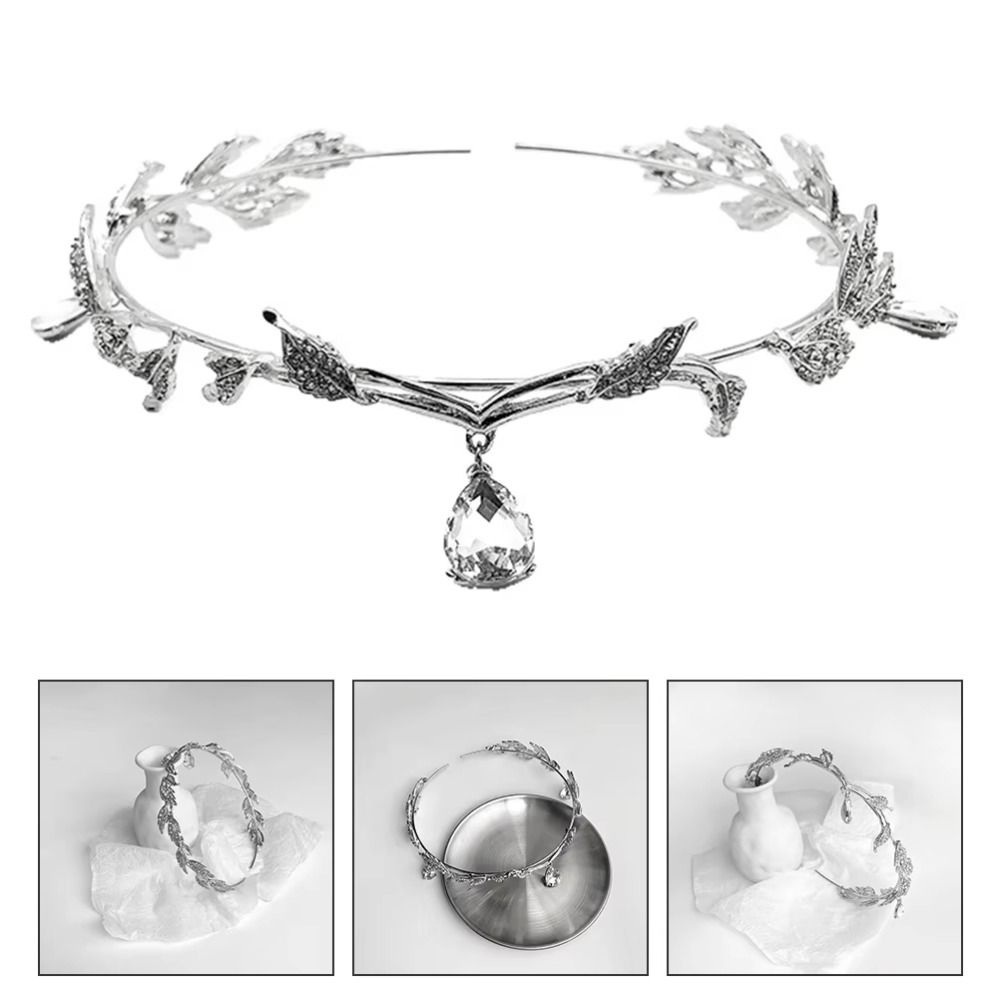 Water Drop Eyebrows Drop Headband Rhinestone Bride Tiara Hair Accessories Forehead Chain  Pendant